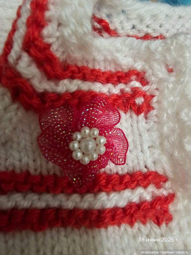 Комбинезон для куклы, вязаный комплект (фото 4)