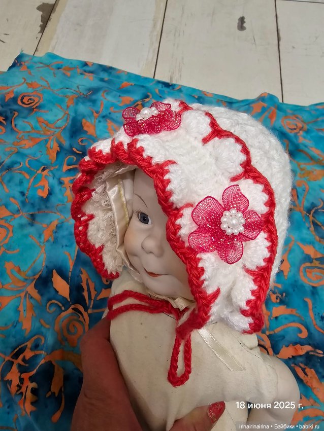 Комбинезон для куклы, вязаный комплект (фото 8)