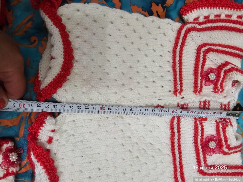 Комбинезон для куклы, вязаный комплект (фото 6)