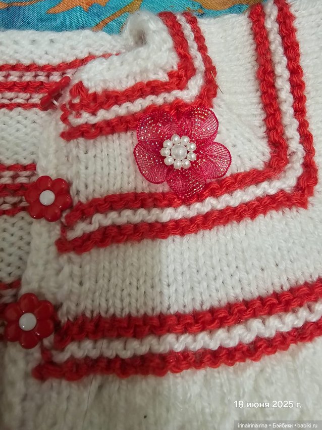 Комбинезон для куклы, вязаный комплект (фото 5)