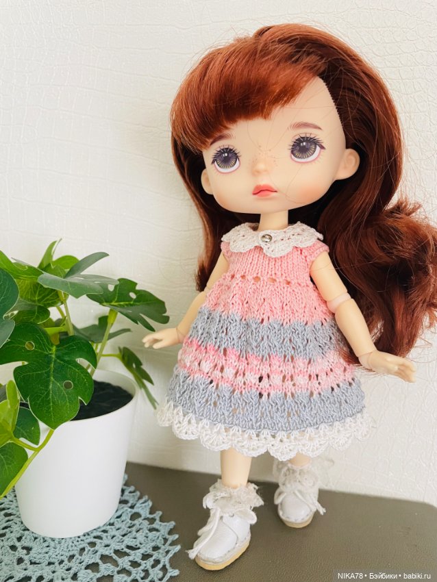 Вязанные наряды для куклы Xiaomi Monst (фото 3)