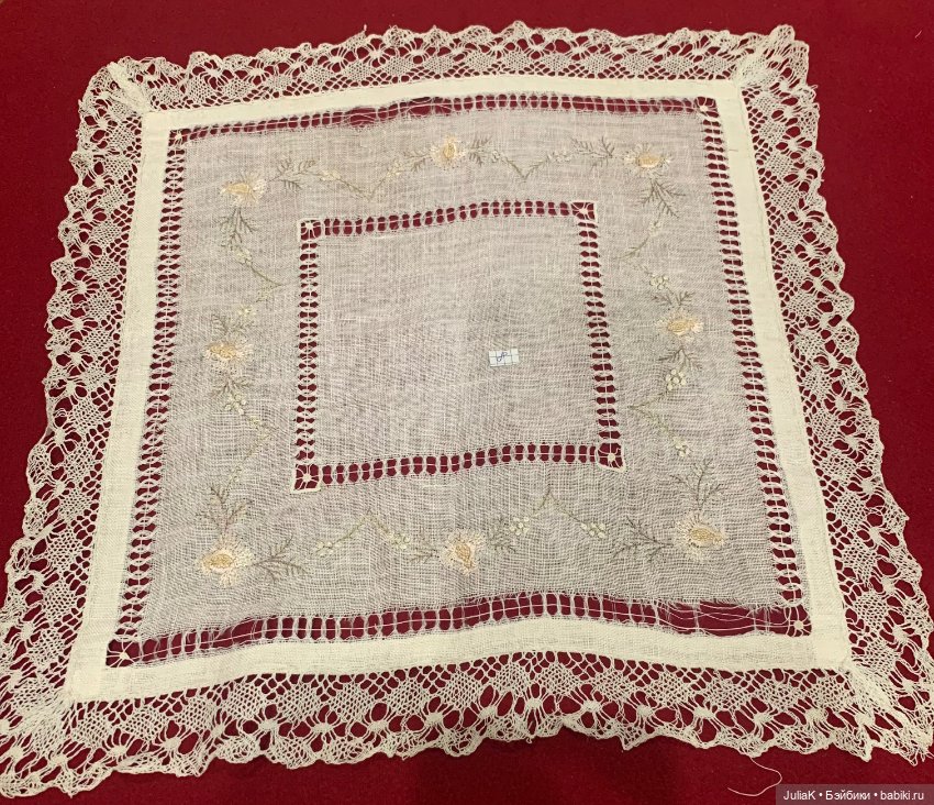 Винтажные салфетки, вышивка (фото 6)