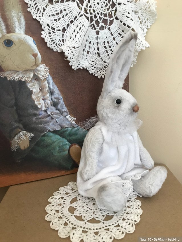 Кролик, зайчик в технике тедди (фото 3)