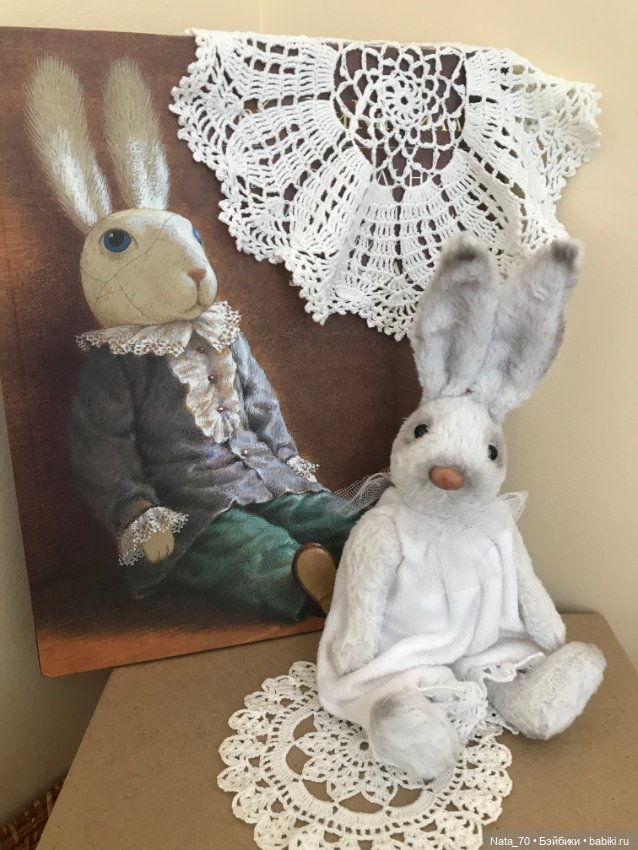 Кролик, зайчик в технике тедди (фото 2)