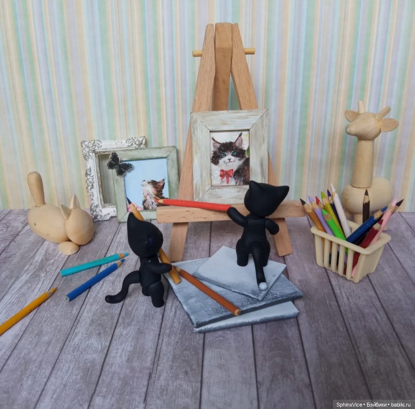 Ми-мишные близнецы-художники (фото 2)