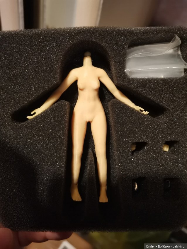"Микро фицен" силиконовая куколка 3.75" + доп тело