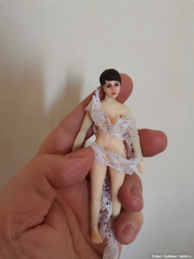 "Микро фицен" силиконовая куколка 3.75" + доп тело (фото 3)