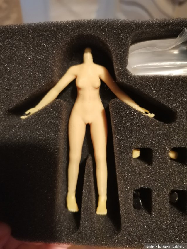 "Микро фицен" силиконовая куколка 3.75" + доп тело (фото 10)