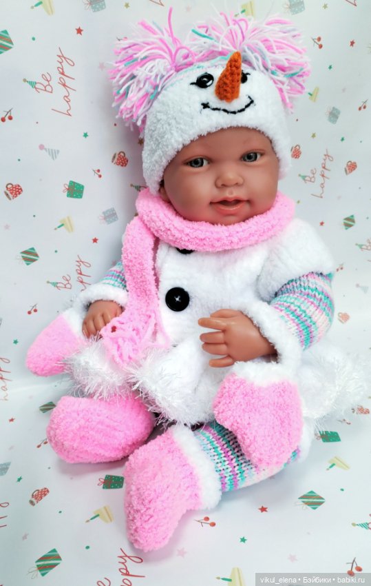 Новогодний костюм "Снеговичка в розовом" " (фото 3)