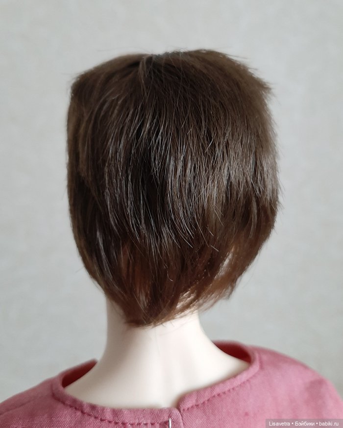 Парик 5-6, цвет сепия — Парики для BJD (фото 4)