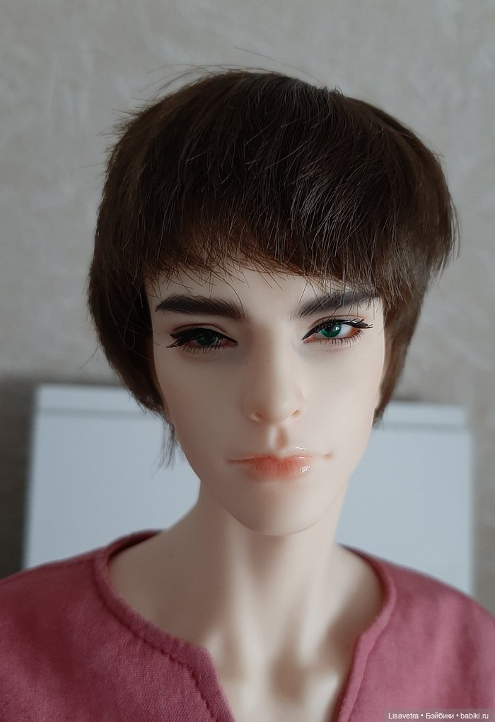 Парик 5-6, цвет сепия — Парики для BJD (фото 3)