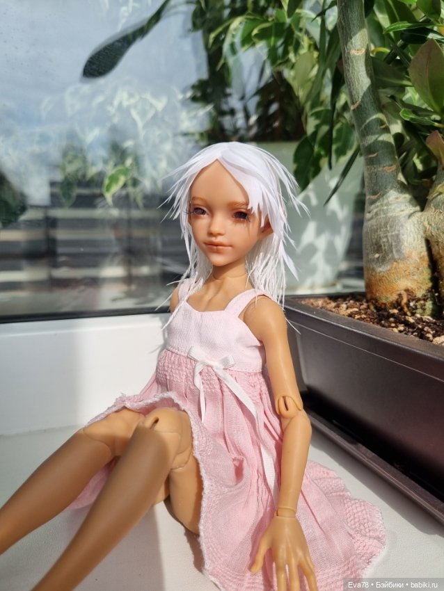 Парик из перышек на бжд куклу Иден и др (фото 2)