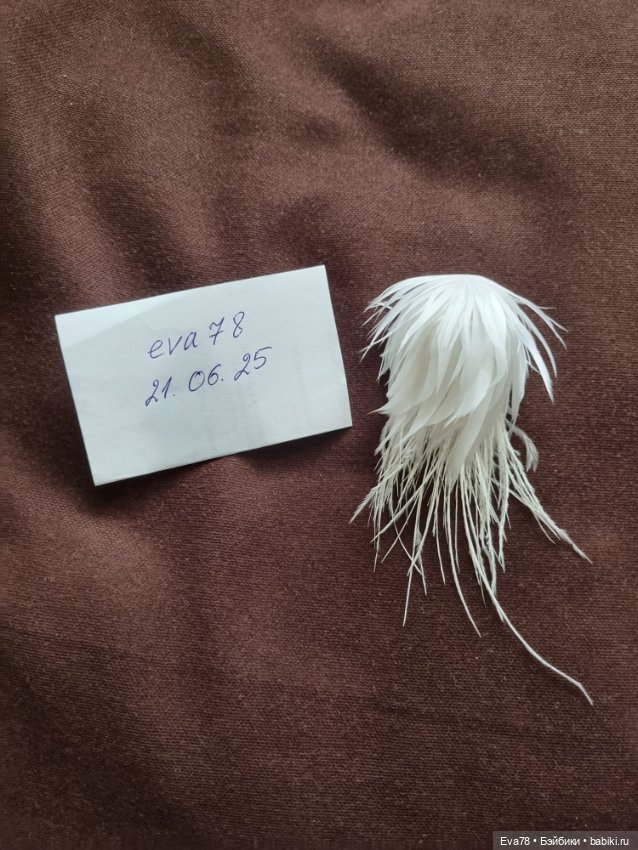 Парик из перышек на бжд куклу Иден и др (фото 8)