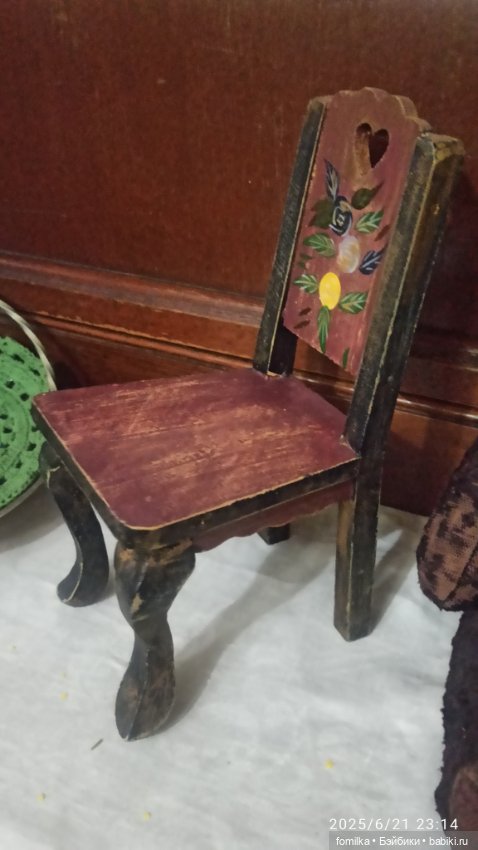 Старинный расписной стульчик (фото 2)