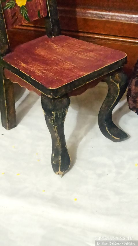 Старинный расписной стульчик (фото 4)