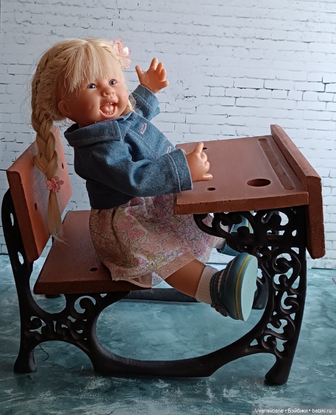 Кукольная парта, винтаж — Кукольная мебель (фото 8)