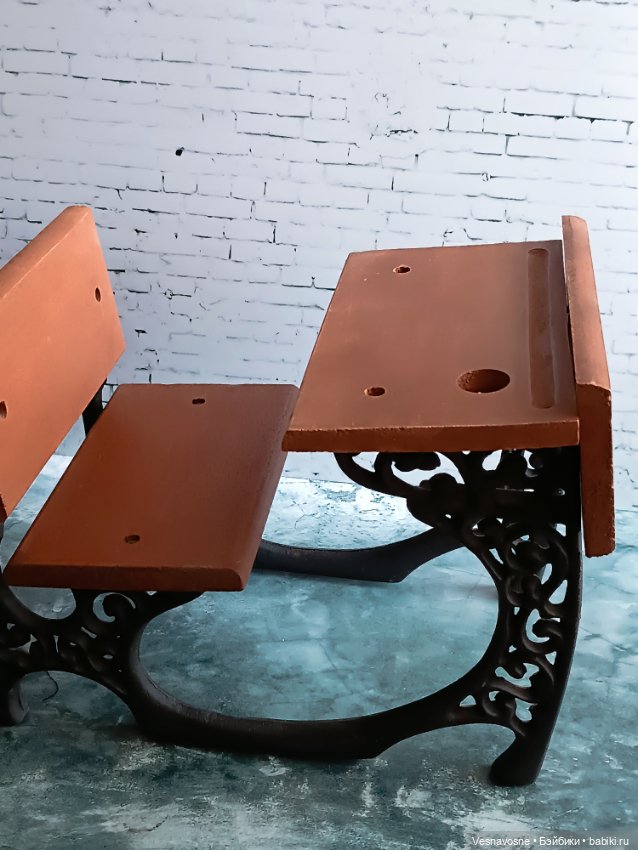 Кукольная парта, винтаж — Кукольная мебель (фото 2)