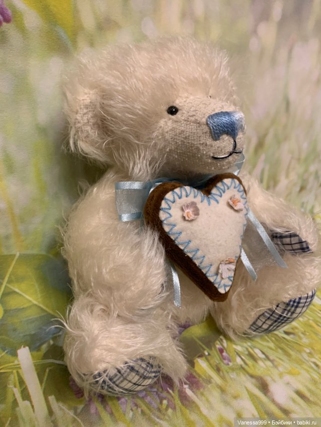 Коллекционный мишка Зэпп с печенькой от Gotz (Готц).Новый (фото 5)