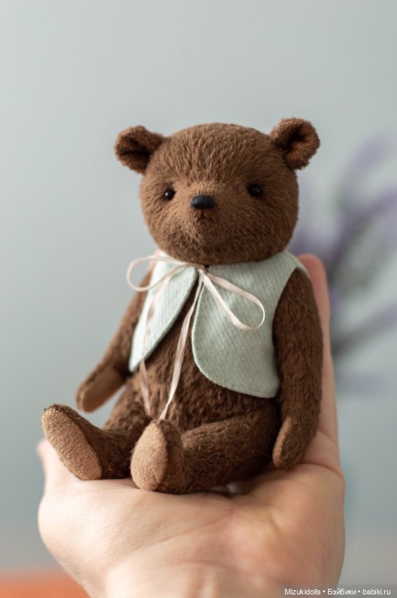Тедди мишка в жилетке — Авторские игрушки (фото 3)