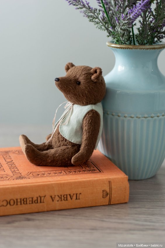 Тедди мишка в жилетке — Авторские игрушки (фото 7)