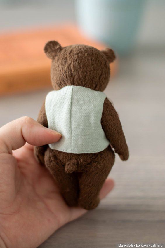 Тедди мишка в жилетке — Авторские игрушки (фото 6)