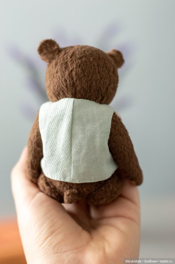 Тедди мишка в жилетке — Авторские игрушки (фото 4)