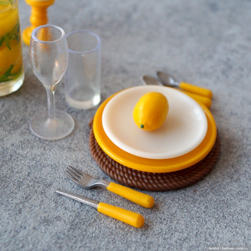 Сервировка с лимонами №1 (масштаб 1:6) (фото 2)