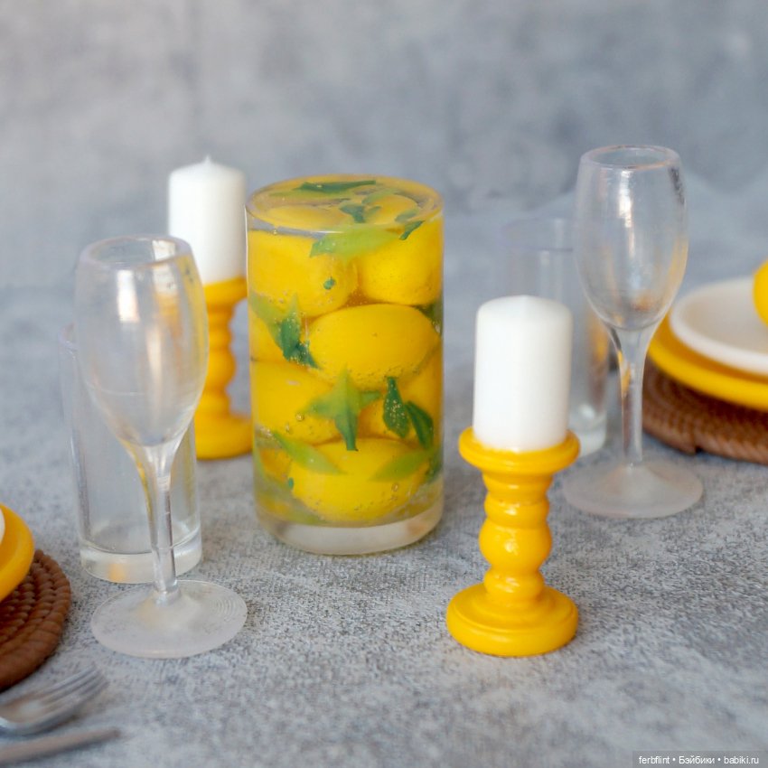 Сервировка с лимонами №1 (масштаб 1:6) (фото 3)