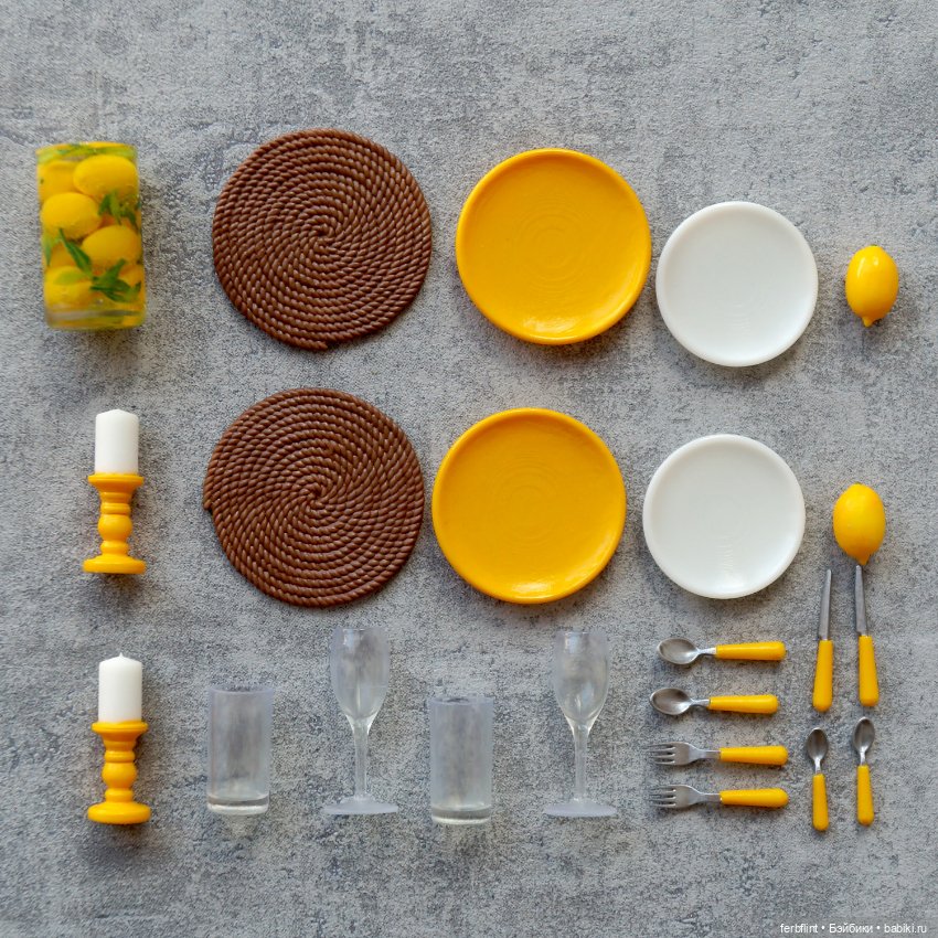 Сервировка с лимонами №1 (масштаб 1:6) (фото 8)