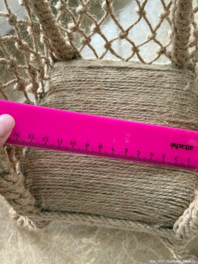 Плетеное кресло — Кукольная мебель (фото 4)