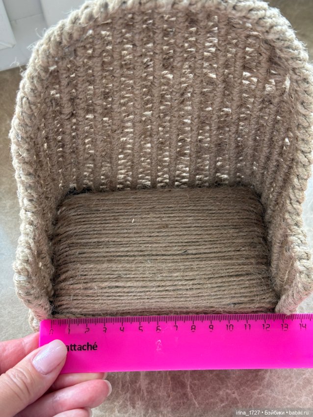 Плетеное кресло — Кукольная мебель (фото 6)