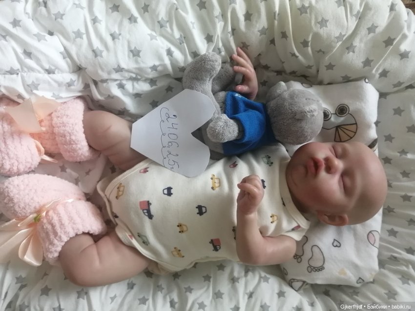 Куколка реборн из молда тедди (реплика) (фото 3)