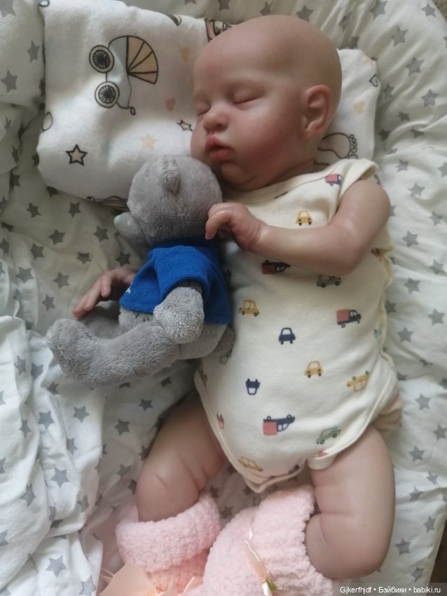 Куколка реборн из молда тедди (реплика)