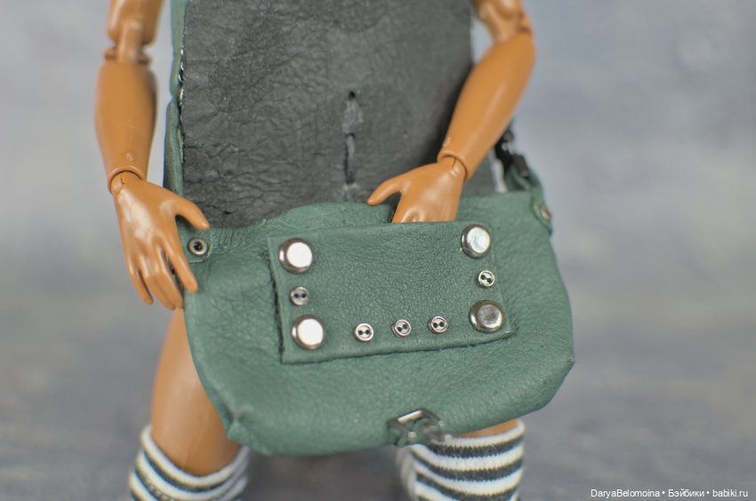 Сумка из натуральной кожи с кармашком (фото 4)