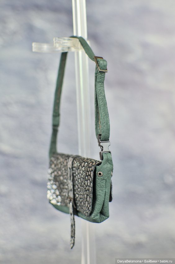 Сумка из натуральной кожи с кармашком