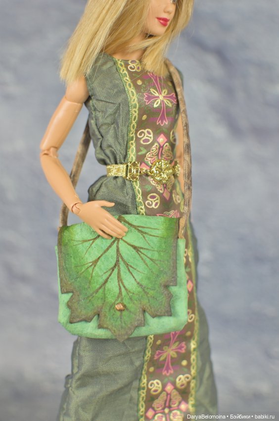 Сумка зеленая из кожи 1/6 (фото 6)