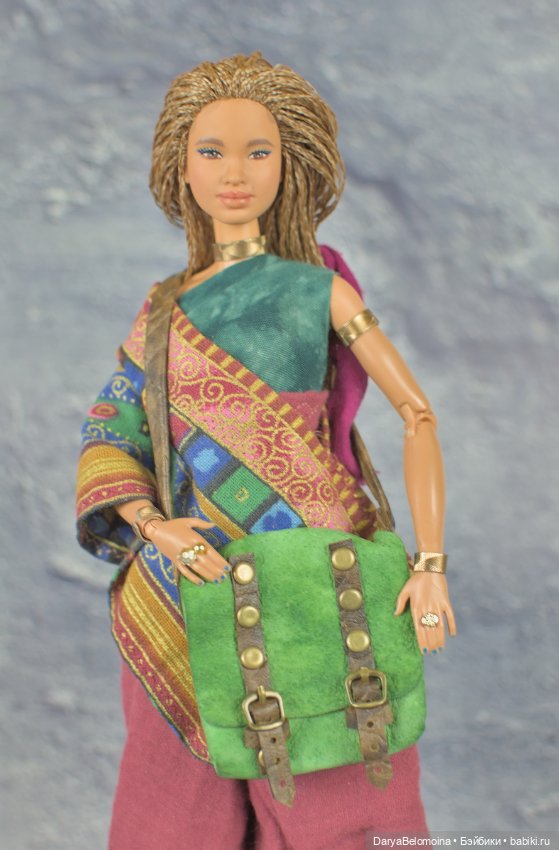 Зеленая сумка из натуральной кожи (фото 2)