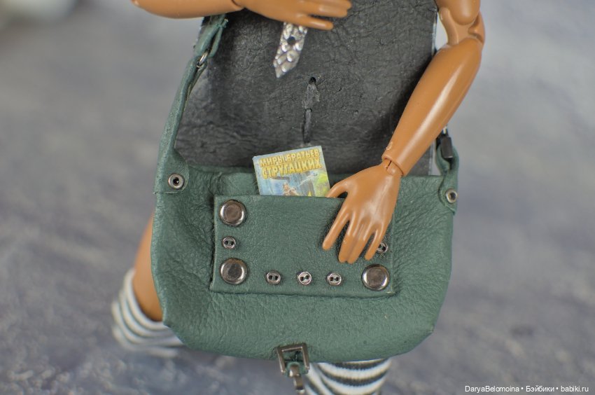 Сумка из натуральной кожи с кармашком (фото 6)