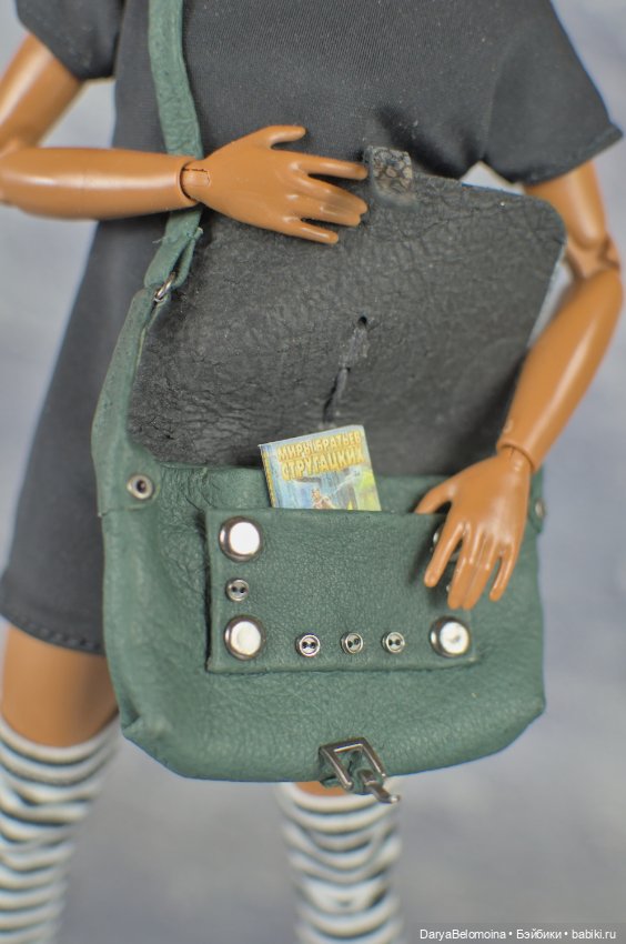 Сумка из натуральной кожи с кармашком (фото 10)