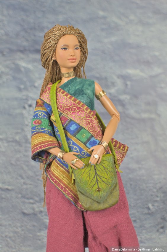 Сумка кожаная для куклы 1/6 (фото 3)