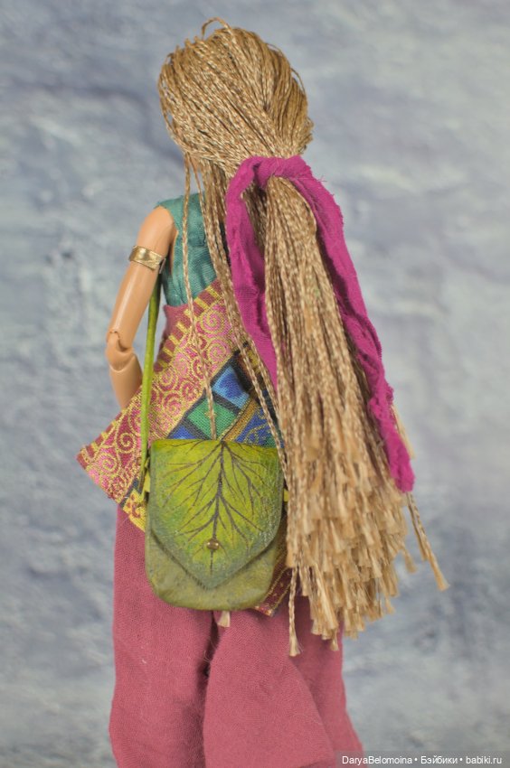 Сумка кожаная для куклы 1/6 (фото 5)