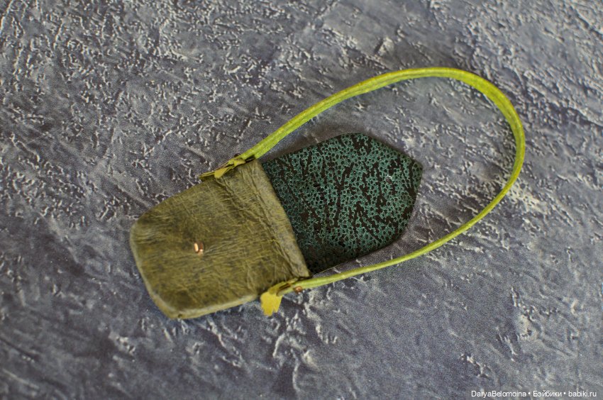 Сумка кожаная для куклы 1/6 (фото 8)