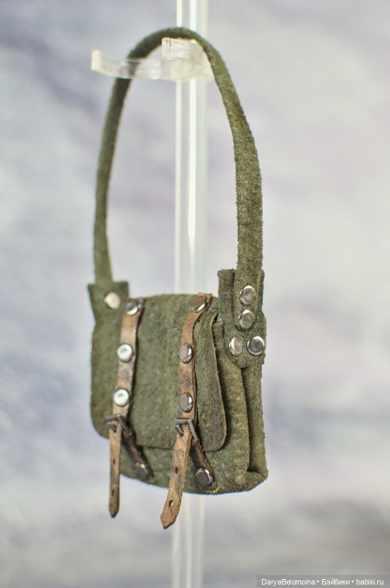 Сумка кожаная цвета хаки — Шляпы (фото 2)