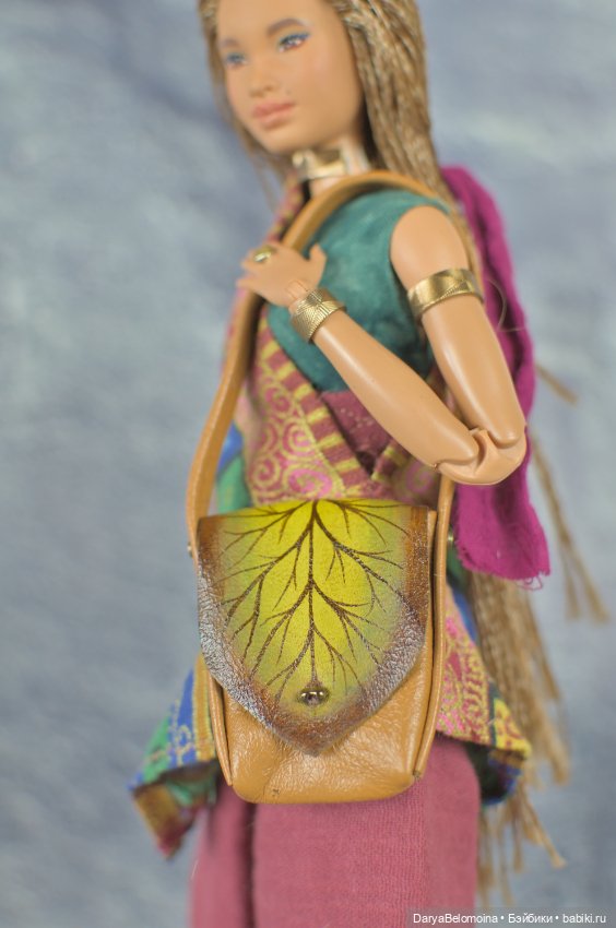 Кожаная сумочка с росписью (фото 3)