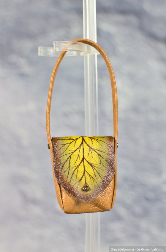 Кожаная сумочка с росписью (фото 2)