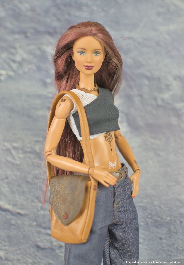 Коричневая сумка для куклы (фото 2)
