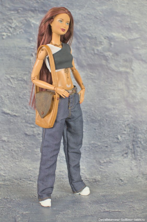 Коричневая сумка для куклы (фото 3)
