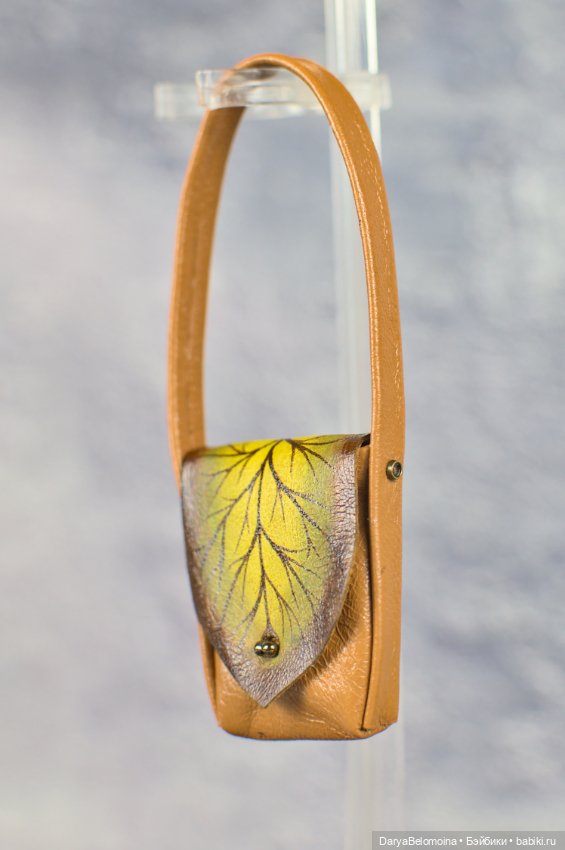 Кожаная сумочка с росписью (фото 4)