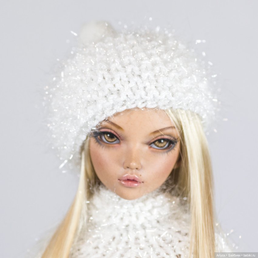 Вязаная одежда для Minifee Минифи в черно-белой гамме