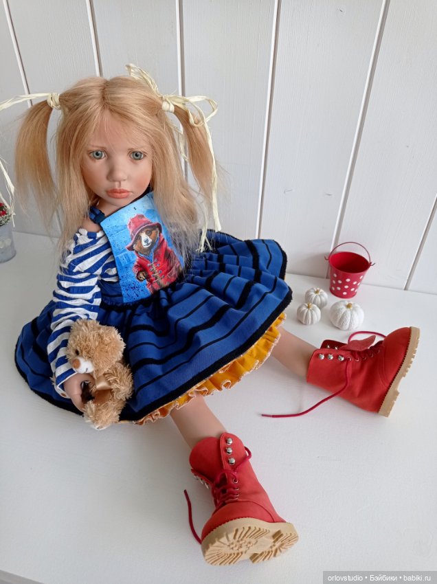 Сарафан для Цвергназе/Zwergnase💙💜🧡 (фото 9)